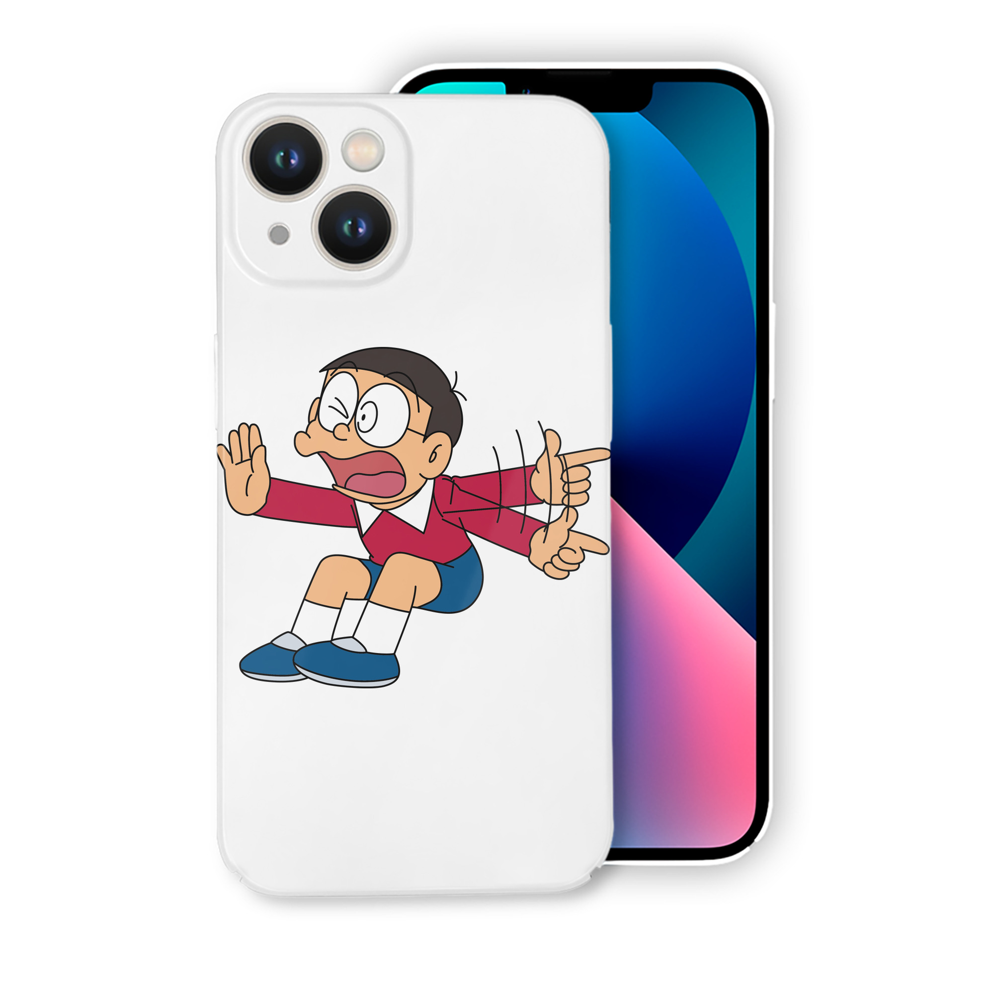 （画像用） ドラえもん 野比 のび太 Doraemon Nobita Nobi 【iPhone 14シリーズ対応】ハードケース
